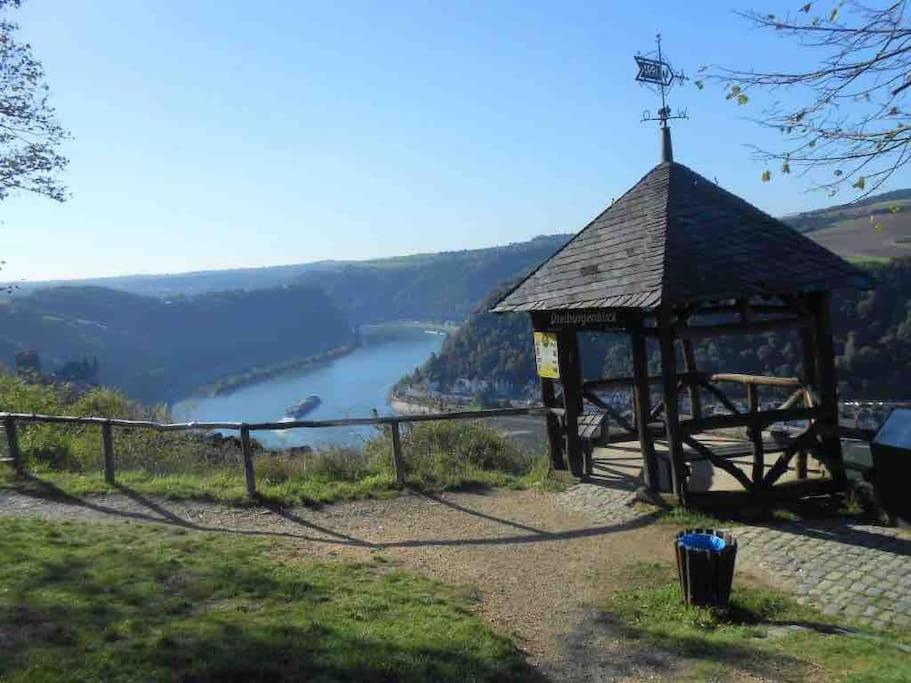 #1 Studioapartment Mit Loreleyblick Direkt An Der Schoensten Etappe Des Rheinsteigs Patersberg المظهر الخارجي الصورة